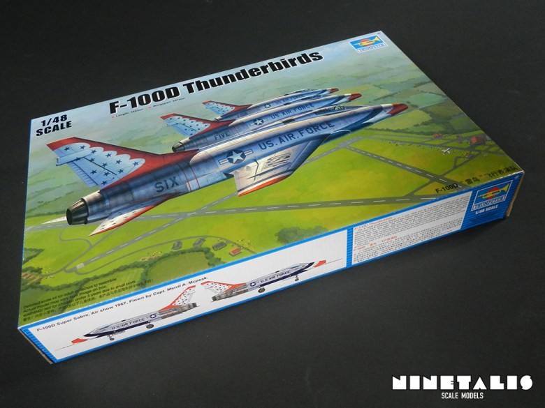 Trumpeter 1/48 F-100D Thunderbirds review boxside