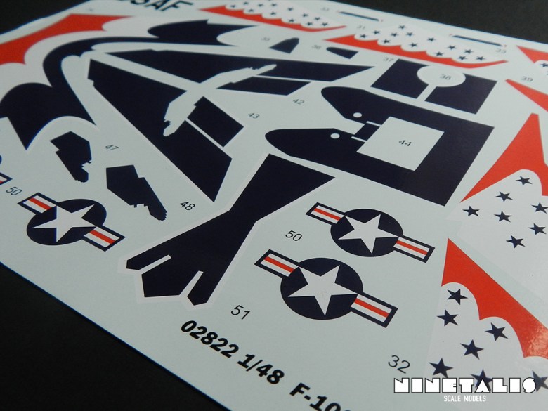 Trumpeter 1/48 F-100D Thunderbirds review decals2