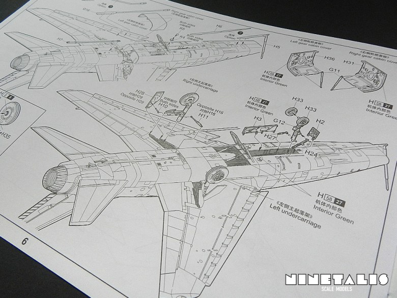 Trumpeter 1/48 F-100D Thunderbirds instructions review instructions3