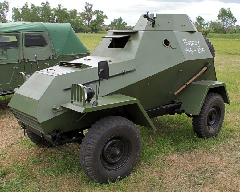 Panzerspähwagen BA-64 (Nachbau). Photograph is shared with a Creative Commons Attribution-Share Alike 3.0 Unported license. Panzerspähwagen_BA-64