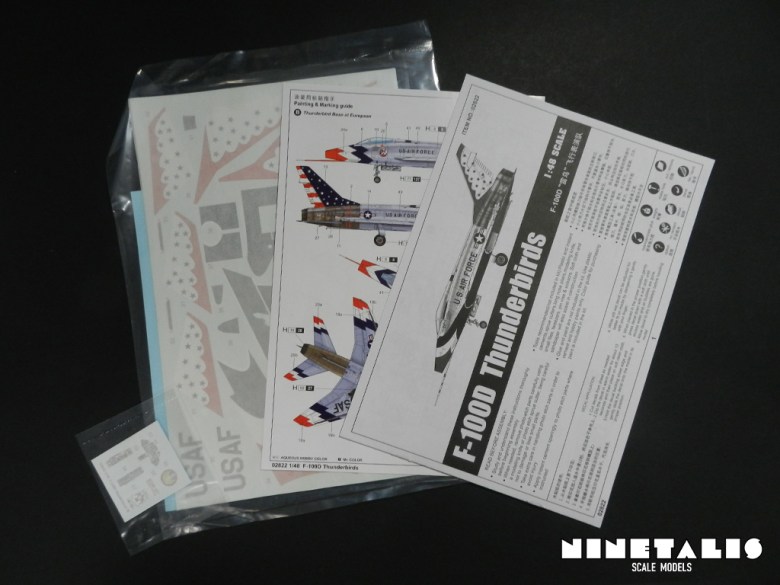 Trumpeter 1/48 F-100D Thunderbirds review Printedmaterial