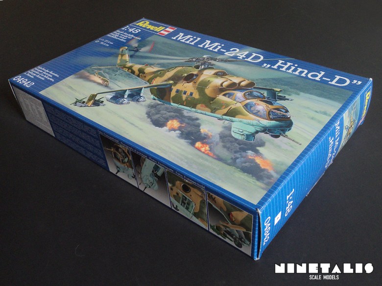 A side view from Revell's kit number 04942 Mil Mi-24D 'Hind-D'. Hind-boxingside
