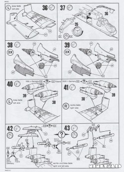 A part of the instruction sheet with Revell's kit n 04942 Mil Mi-24D Hind-instructions2