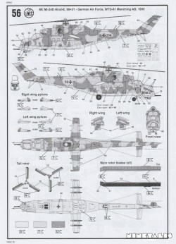 The Luftwaffe markings provided with Revell's kit n04942 Mil Mi-24D Hind-markingsLuftwaffe