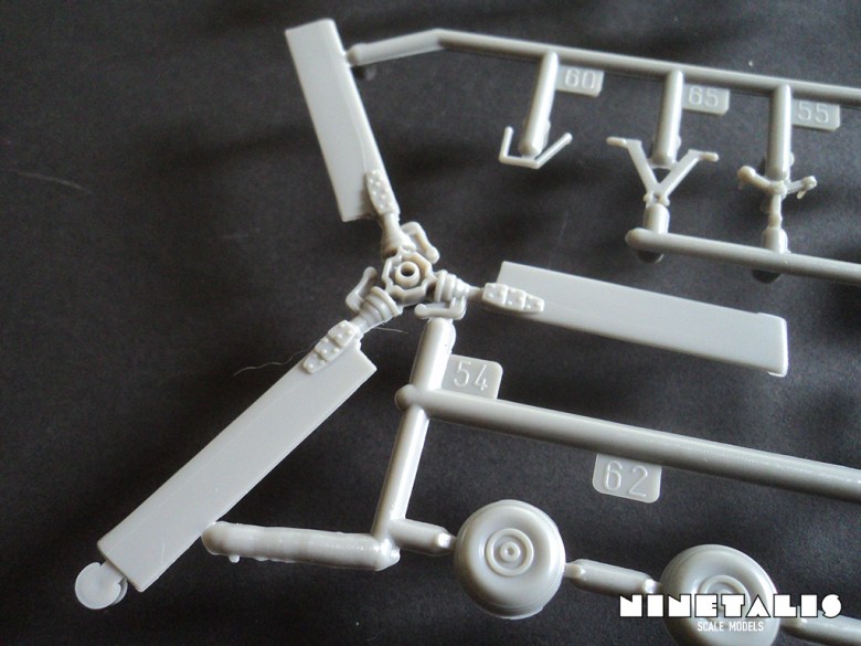 A detail of the tail rotor on the second sprue in Revell's kit number 04942 Mil Mi-24D 'Hind-D'. Hind-sprue1tailrotor