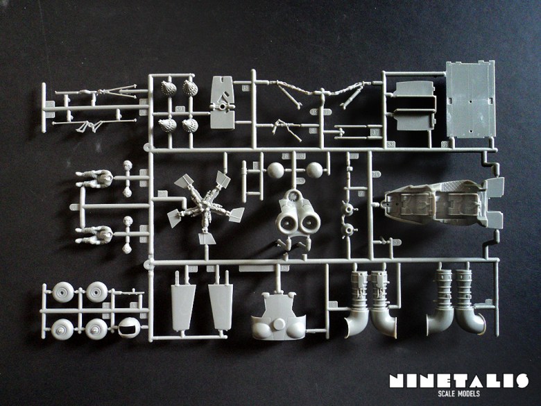 A detail shot of the second sprue in Revell's kit number 04942 Mil Mi-24D 'Hind-D'. Hind-sprue2