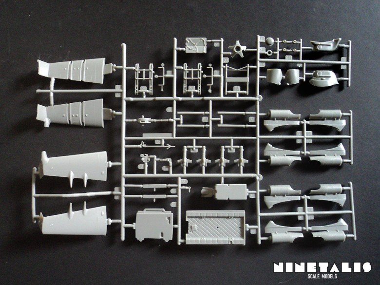 An overview of the third sprue in Revell's kit number 04942 Mil Mi-24D 'Hind-D'. Hind-sprue3