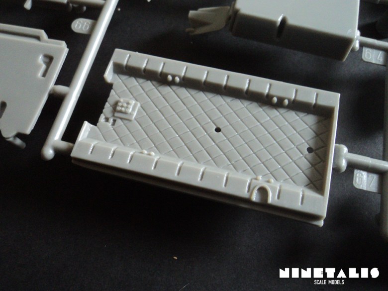 A detail shot of the third sprue in Revell's kit number 04942 Mil Mi-24D 'Hind-D'. Hind-sprue3detailB