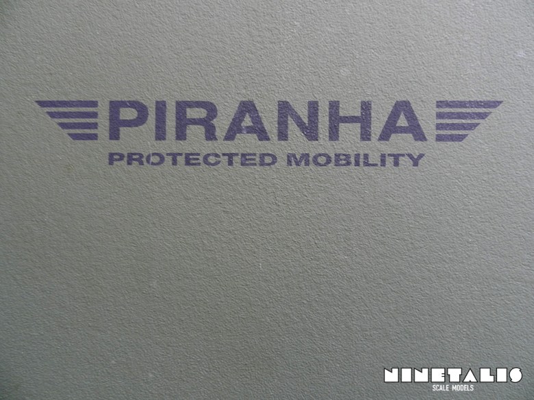 A close up from the Piranha logo, found on most of the Piranha vehicles. Insignia-pirania