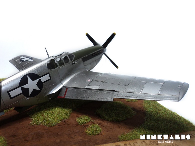 A close up from the right side of the P-51C