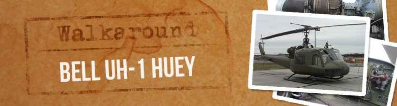 A link to the walk around gallery of the Bell UH-1 Huey found in Baltimore at the Glenn L. Martin Maryland Aviation Museum collection based at the Baltimore Martin State Airport. Banner-W-HUEY