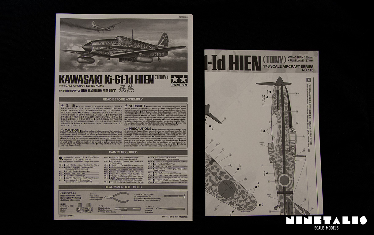 Tamiya 1/48 Kawasaki Ki-61-Id Hien (Tony) – Ninetalis