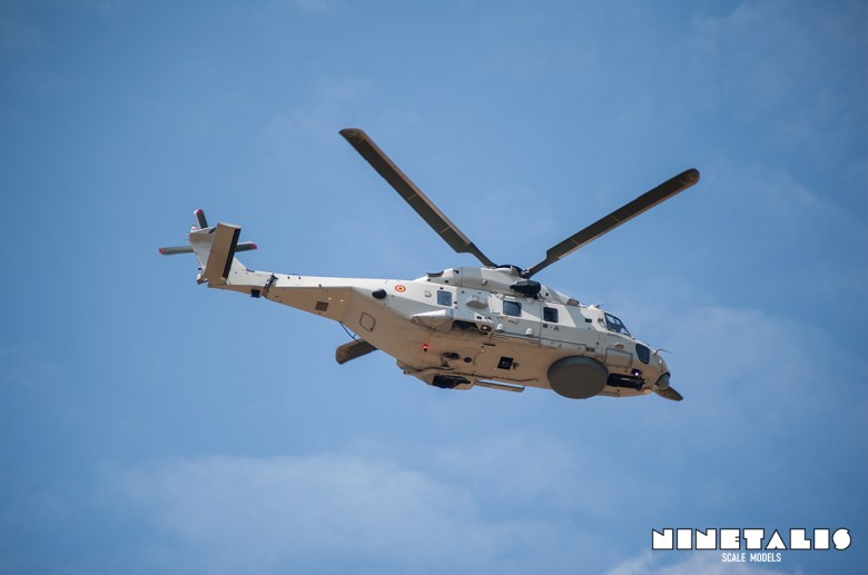 The Belgian Air Component's Eurocopter NH-90 RN-01 flying over during the THPU Spottersday in 2016.