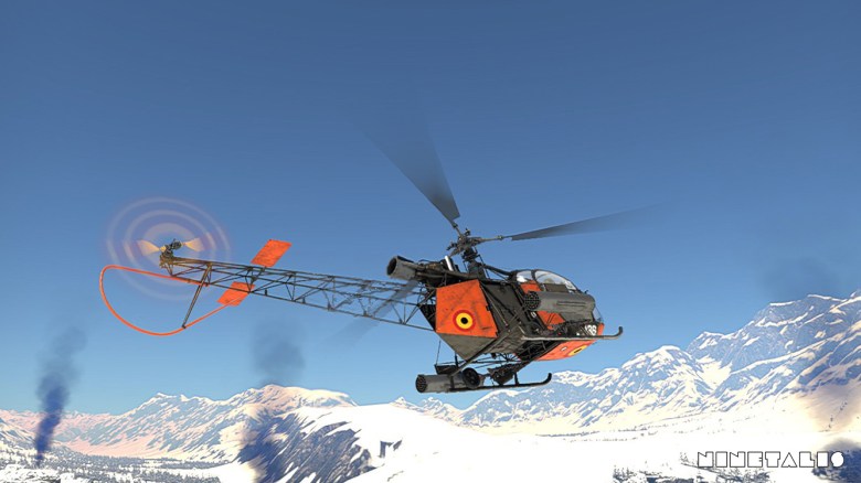 Belgian Air Force Alouette II, Belgian Antartic Expedition 1965-1966, War Thunder Live Skin ninetalis-alouette-ii-antartica-6.jpg