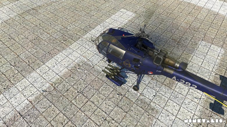 Dutch armed forces Alouette III, Gilze-Rijen, A-292, 50 years RNLAF Alouette III, War Thunder Live Skin ninetalis-wt-rnlaf-alouette3-14.jpg