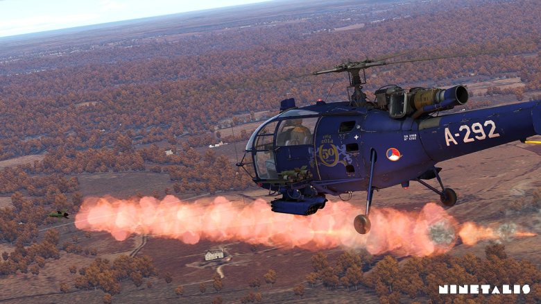 Dutch armed forces Alouette III, Gilze-Rijen, A-292, 50 years RNLAF Alouette III, War Thunder Live Skin ninetalis-wt-rnlaf-alouette3-7.jpg